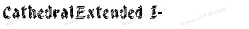 CathedralExtended I字体转换